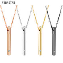 Pet Memorial Ashbox Unisex Necklace And Perfume Bottle Cylindrical Stainless Steel Necklace Jewelry For Women Man 2024 - buy cheap