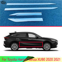 For Toyota Harrier Venza XU80 2020 2021 Car Accessories ABS Chrome Side Door Body Molding Moulding Trim 2024 - buy cheap