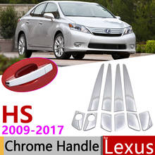 Для Lexus HS AA10 250h 2009 ~ 2017 хромированные дверные ручки крышки наклейки на автомобиль отделка комплект 2010 2011 2012 2013 2014 2015 2016 2024 - купить недорого