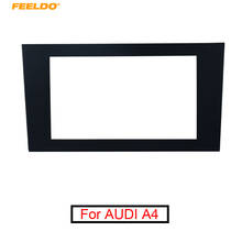 Feeldo kit adaptador de montagem de painel para instalação de carro, 2din, rádio estéreo, moldura, kit para audi a4 (b7) 2006-2011/seat exeo 2005 + 2024 - compre barato