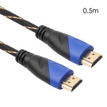 Soonhua-cabo hdmi de 1,64 pés trançado, conexão v1.4, 1080p, hd, cabos av, conector hdmi, suporta vários formatos de áudio 2024 - compre barato