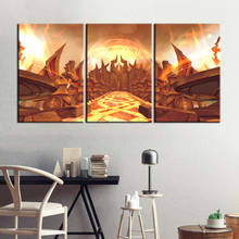 Póster de videojuego clásico World of Warcraft, imagen HD de WOW, pintura al óleo sobre lienzo, decoración de pared, murales para decoración del hogar, cubierta de pared 2024 - compra barato