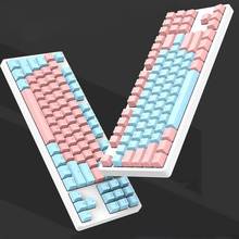 87 клавиш клавиатуры для ПК компьютера с контрастными цветными клавишами клавиатура Механическая сменная клавиатура PBT 2024 - купить недорого