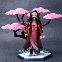 Saco brincalhão novo japão anime demônio slayer figura de ação pvc colletible modelo boneca brinquedo kamado nezuko & agatsuma zenitsu 19cm he82 2024 - compre barato