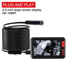 4.3 Inch LCD Screen Endoscope Camera 8mm 2000mAh 8 LED Light waterproof  Inspection Borescope Camera 1080P HD Monitor Endoscope 2024 - buy cheap