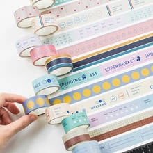 3 Rolls Washi Tape Set Multi-pattern Japanese Masking Decorative Washi Tape Scrapbook Supplies For Diy Journals Daily Planner 2024 - buy cheap