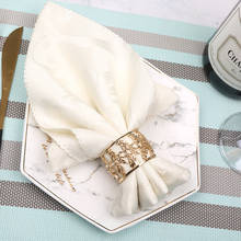 10pcs Creative new hollow carved alloy napkin buckle set tableware wedding supplies napkin ring cloth ring 2024 - buy cheap
