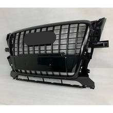 For SQ5 Style Front Bumper Mesh Hood Grill Grille Glossy Black Universal for Audi Q5 ABS Bumper Grill 2009 2010 2011 2012 2024 - buy cheap
