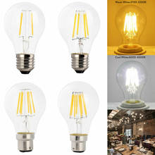 E27 B22 Vintage LED Filament Candle Light Retro Edison Globe Bulb 2W 4W 6W 8W A60 Screw Bayonet Base 220V Cool Warm White Lamp 2024 - buy cheap