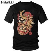 Brand Men's Daruma Ramen Japan T Shirt Urban Japanese Food Kaiju T-Shirts Short Sleeves Cotton Tshirt Handsome Fans Apparel Tee 2024 - buy cheap