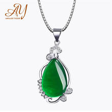 Anillos Yuzuk Green Red Gemstone Pendant Necklace Genuine 925 Sterling Silver Necklace For Women Anniversary Gift Fine Jewelry 2024 - buy cheap