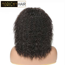 MORICHY Afro Kinky Straight Short Cut Full Wigs Dramatic Curls Natural Black Malaysian Non-Remy Real Human Hair Emo Goth Punk 2024 - buy cheap