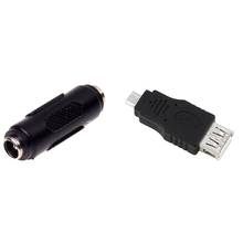 Адаптер Micro-USB «папа»-«мама» USB и гнездо 2,1 мм x 5,5 мм «Мама-мама» постоянного тока 2024 - купить недорого