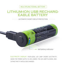 Batería recargable de iones de litio, 3 uds., 4 LED, indicador USB 5000M, 18650, 3,7 V, 3500mAh 2024 - compra barato