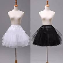 Short Organza Halloween Petticoat Crinoline Vintage Red Wedding Bridal Petticoat for Wedding Dresses Underskirt Rockabilly Tutu 2024 - buy cheap