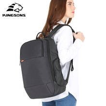 Kingsons-mochila para ordenador portátil para mujer y hombre, bolso antirrobo con recarga USB, a la moda, 15 pulgadas, para negocios 2024 - compra barato