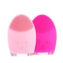 Mini cepillo eléctrico de masaje para limpieza facial, herramienta de limpieza profunda de poros, resistente al agua, de silicona 2024 - compra barato