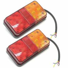2 PCS Waterproof 12V Truck LED Tail Light Rear Lamp Stop Reverse Safety Indicator Fog Lights for Trailer Truck Car Taillights 2024 - buy cheap