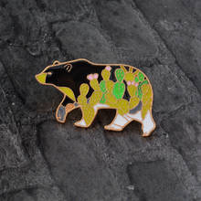 Cartoon Animal Enamel Pins Custom Flower Color Polar Bear Brooches Bags Clothes Jacket Jean Badges Jewelry Gift For Kids Friends 2024 - buy cheap