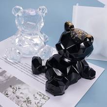 Resin Crystal Epoxy Mold Cartoon 3D Bear Phone Holder Casting Silicone Mould DIY Crafts Ornaments Making Tools 2024 - buy cheap