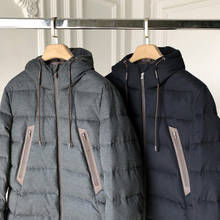 2021 outono inverno design de luxo qualidade premium acolchoado com capuz ganso para baixo jaqueta puffer 2024 - compre barato