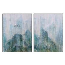 Modern Abstract 2 Pieces Canvas Heavy Textured Oil Painting Handmade Group Abstract Wall Acrylic Art Home Decoration 2 Panels 2024 - buy cheap