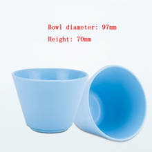 2 pcs Blue Dental Rubber Mixing Bowl Plastic Lab Silicon Bowl for Oral Hygiene Tool New Arrival 2024 - buy cheap