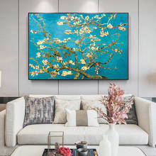 Pinturas en lienzo de flor de almendro de Van Gogh, carteles artísticos de pared impresionistas e impresiones, Imagen en lienzo para decoración de sala de estar 2024 - compra barato