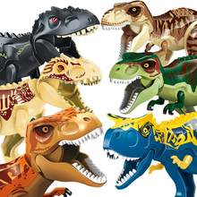 Legoing Парк Юрского периода Динозавр животных строительные блоки фигурки совместимы с Legoed Duploes Кирпичи игрушки для детей 2024 - купить недорого