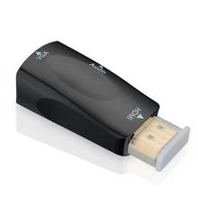 Переходник HDMI «папа»-VGA «Мама» с аудиопортом 3,5 мм, адаптер AUX-кабеля, Поддержка порта Full HD для PS3/PS4/ПК/ноутбука/DVD/Xbox 2024 - купить недорого
