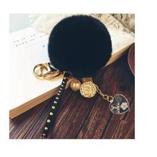 Faux Fur Rabbit Fur Pompom Bunny Bag Keychain Famous Big Brand  Key Chain Womens Bag Charms Car Pendant Keyring Valentine's Day 2024 - buy cheap