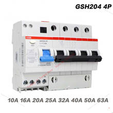 ABB-disyuntor eléctrico GSH204 4P AC-C 40A 63A 30MA, Mini interruptor de protección contra fugas de aire, dispositivo de operación de corriente Residual 2024 - compra barato