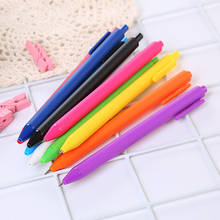 Caneta de gel colorida fofa, caneta de papelaria fofa de estudante caneta de escrita preta kawaii, material escolar de escritório 2024 - compre barato