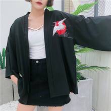 Japanese kimono traditional obi new feeling clothing kimomo japanese cardigan kimono japones women haori 2024 - buy cheap