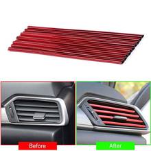 10pcs/lot Car Air Outlet Decorative Strip Auto Air Vent Grilles Trim Car Styling Decorative Strip Car Interior Accessories 20cm 2024 - buy cheap