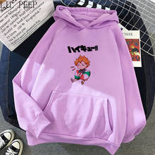 Anime cartoon haikyu design Printing Women/Men Hoodies Autumn Sweatshirt  oversize female Pullovers Harajuku fashion tops 2024 - buy cheap