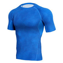 Summer Men's Running T-shirts Sports Training Tights Fitness Ultra-light Breathable Wear-resistant High Elastic Quick-drying Tee 2024 - buy cheap