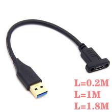 USB 3,1 Тип C Female To USB 3,0 Мужской Порты и разъёмы адаптер кабель USB-C для Тип-разъём конвертер для Macbook Android мобильный телефон 2024 - купить недорого