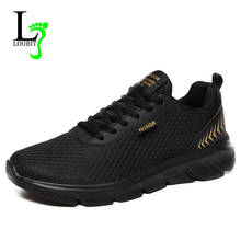 Mesh Shoes Men's Sneakers Lace Up Breathable Walking Shoes Non-slip Summer Men Tenis Ligth Weight Black Sneaker Zapatos Hombre 2024 - buy cheap