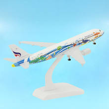 20CM 1:300 Scale Airbus A320 NEO Bankok fish Airlines Airplanes Plane Aircraft diecast Alloy Model Toy Collective Kids Toys 2024 - buy cheap