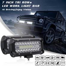 Barra de luz LED para conducción, lámpara de inundación IP67 de 120W, 16000Lms, 6000K, para camioneta, Jeep, barco, UTV, motocicleta, 2 uds. 2024 - compra barato