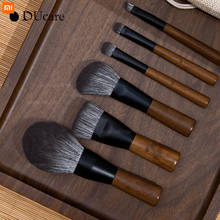 xiaomi youpin High-grade walnut 6-piece makeup brush set, super soft eyeshadow powder brush, complete set of beginner brushes 2024 - buy cheap