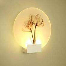 Nordic Creative BedroomWall Lamp Circular Bedside Led Lighting Corridor Acrylic Art Sconce Wall Lights 2024 - buy cheap