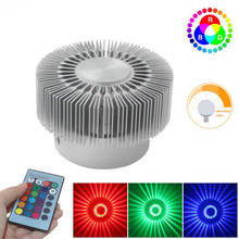 3W Mounted LED Wall Light RGB Effect Lamp Sunflower Projection Rays AC85-265V Remote Control Corridor Wall Lamp 2022 - buy cheap