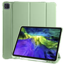 Funda con Portalápices para iPad Pro 2020, carcasa con tapa para tableta inteligente, soporte para iPad Pro 12, 9, 12,9, 4. ª generación 2024 - compra barato
