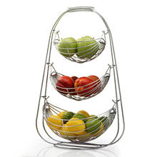 New Nordic Fruit Basket Bowl Holder Stand Kitchen Vegetables Storage Stainless Steel Organizer Decoration Household Food Storage 2024 - buy cheap