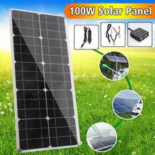 100W Solar Panel Set Solar Panel + MPPT Solar Charger Controller PWM LCD Display Dual USB Port Portable Phone Power Supply 2024 - buy cheap