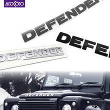 Emblema de letras para DEFENDER Offroad, negra brillante insignia de fibra de carbono, estilo de coche, reacondicionamiento DIY, pegatina para capó delantero e inferior del maletero 2024 - compra barato