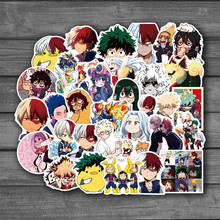 50PCS My Hero Academia Japan Anime Stickers For Laptop Izuku Midoriya Might Boku No Hero Academia Decals Graffiti Sticker F4 2024 - buy cheap