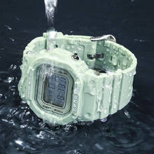 Matcha Green Electronic Watch Fashion Color Sports Men Wristwatch Waterproof Multifunction Student Digital Alarm Clock Week Date 2024 - buy cheap